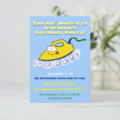 アニメおもしろいの鉄製ランドリーイラストレーション 招待状 (スタンド正面)