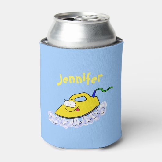 アニメおもしろいの鉄製ランドリーイラストレーション 缶クーラー (缶正面)