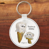 アニメおもしろいアイスクリームコーンKeychain キーホルダー (正面)