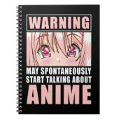 アニメおもしろいガール日本のオタクマンガジャパン ノートブック (正面)
