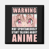 アニメおもしろいガール日本のオタクマンガジャパン マグネット (正面)