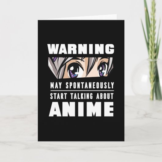 アニメおもしろいギフトについて話し始める カード (正面)