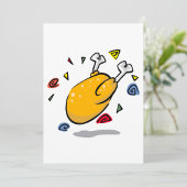 アニメおもしろいローストチキンの落下 招待状