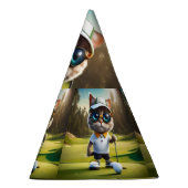 アニメおもしろいート猫ゴルフプレーヤー、 パーティーハット (右)