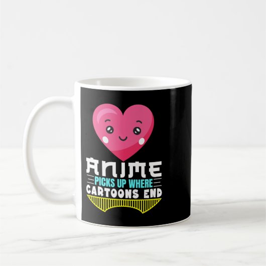 アニメおもしろい引用文がアニメを取り上げる場所 コーヒーマグカップ (左)
