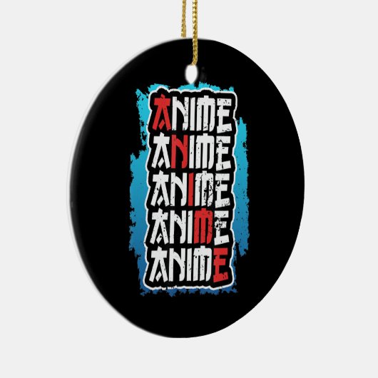 アニメおもしろい恋人引用文コスプレオタクweebかわいい セラミックオーナメント (右)