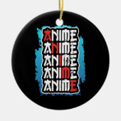 アニメおもしろい恋人引用文コスプレオタクweebかわいい セラミックオーナメント (正面)