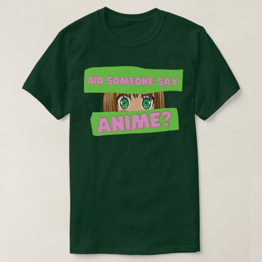 アニメおもしろい日本のは日本アニメと言った Tシャツ (デザイン正面)