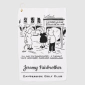 アニメおもしろい結婚相談会、キャンセルしない ゴルフタオル (正面)