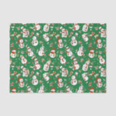 アニメおもしろい雪だるまクリスマスパターン 薄葉紙 (正面)