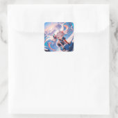 アニメお洒落ガールが動く スクエアシール (バッグ)