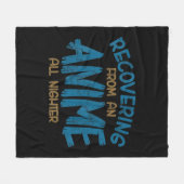 アニメから回復オールナイトアニメマンガK フリースブランケット (正面(横))