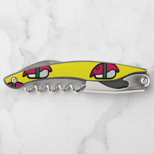 アニメかわいいすし、フィッシュライス、海藻ウェイター ソムリエナイフ (裏面)