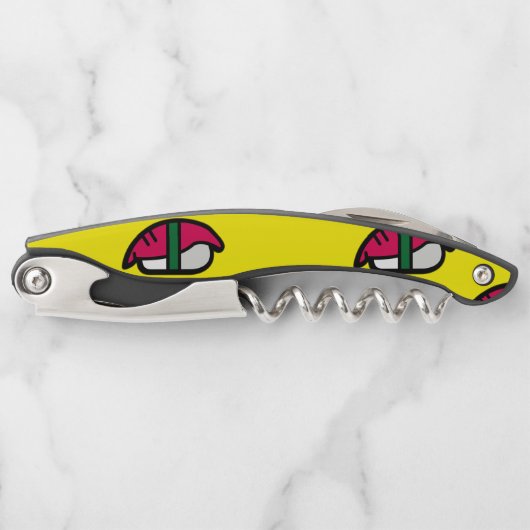 アニメかわいいすし、フィッシュライス、海藻ウェイター ソムリエナイフ (正面)