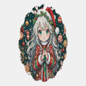 アニメかわいいクリスマス オーナメントカード (右)