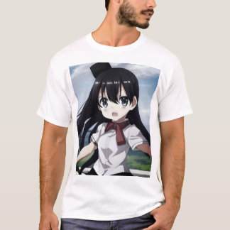 アニメかわいい女の子Tシャツ Tシャツ