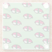 アニメかわいい寿司、フィッシュライス&ワカメ ガラスコースター (裏面)