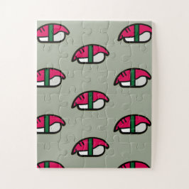 アニメかわいい寿司、フィッシュライス&ワカメ ジグソーパズル