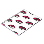 アニメかわいい寿司、フィッシュライス&ワカメ ノートブック (左側)