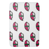 アニメかわいい寿司、フィッシュライス&ワカメ バスマット (正面縦)