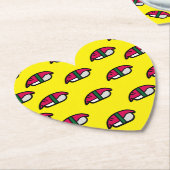 アニメかわいい寿司、フィッシュライス&ワカメ ペーパーコースター (アングル)