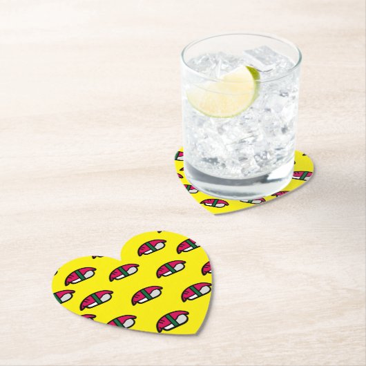 アニメかわいい寿司、フィッシュライス&ワカメ ペーパーコースター (インサイチュ)