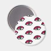 アニメかわいい寿司、フィッシュライス&ワカメ マグネット (正面/裏面)