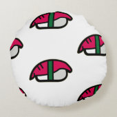 アニメかわいい寿司、フィッシュライス&ワカメ ラウンドクッション (裏面)