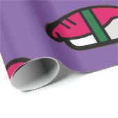 アニメかわいい寿司、フィッシュライス&ワカメ ラッピングペーパー (ロールコーナー)