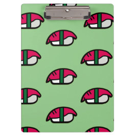 アニメかわいい寿司、フィッシュライス、海苔の切り身 クリップボード