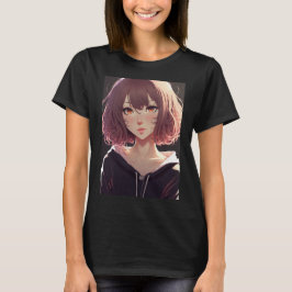 アニメかわいい日本のかわいいマンガ大宅女子 Tシャツ