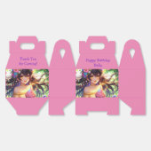 アニメかわいらしガールズ誕生日カップケーキ フェイバーボックス (見開き)