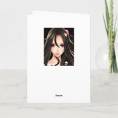 アニメかわいらしガールハッピーバースデー カード (裏面)