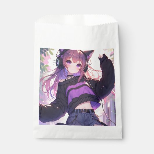 アニメかわいらしガール誕生日 フェイバーバッグ (正面)