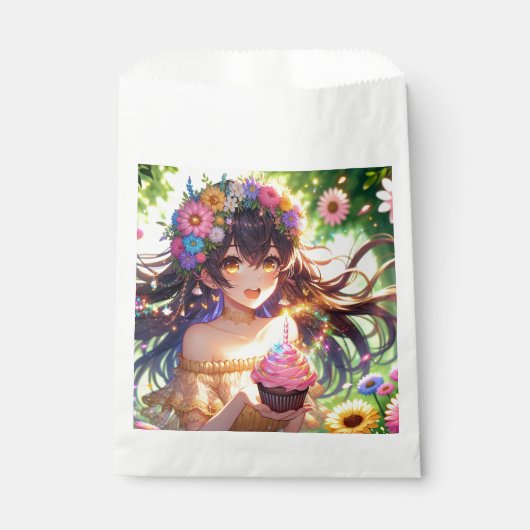 アニメかわいらしガール誕生日 フェイバーバッグ (正面)