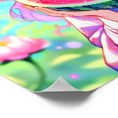 アニメかわいらしガール食べズスイカ ポスター (角)