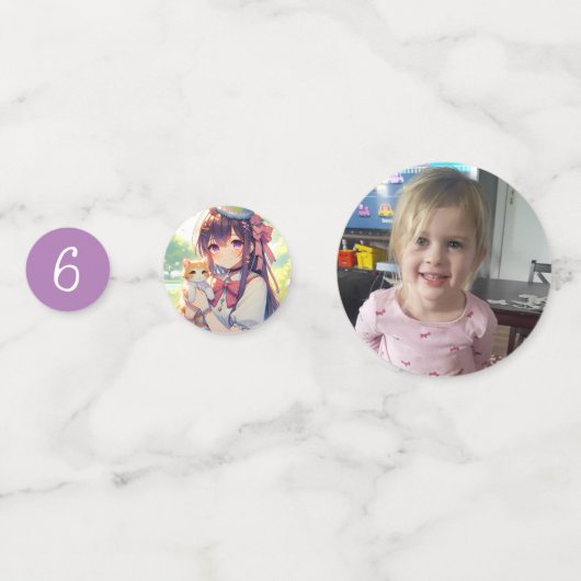 アニメかわいらしホールディングキッテンガールズ誕生日 コンフェッティ (裏面)