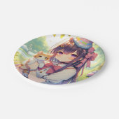 アニメかわいらしホールディングキッテンガールズ誕生日 ペーパープレート (アングル)