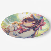 アニメかわいらしホールディングキッテンガールズ誕生日 ペーパープレート (アングル)