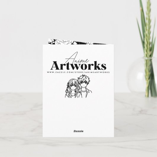 アニメかわいらしホールディングキッテンガールズ誕生日 招待状 (裏面)