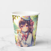 アニメかわいらしホールディングキッテンガールズ誕生日 紙コップ (正面)