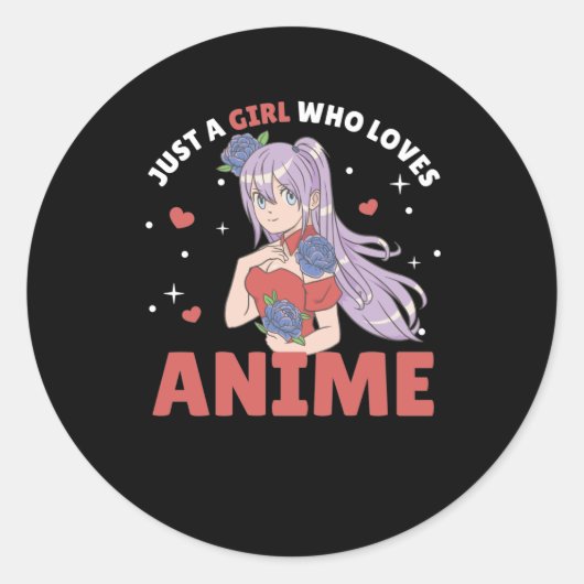 . .アニメが大好きな女の子マンガスケッチハート ラウンドシール (正面)