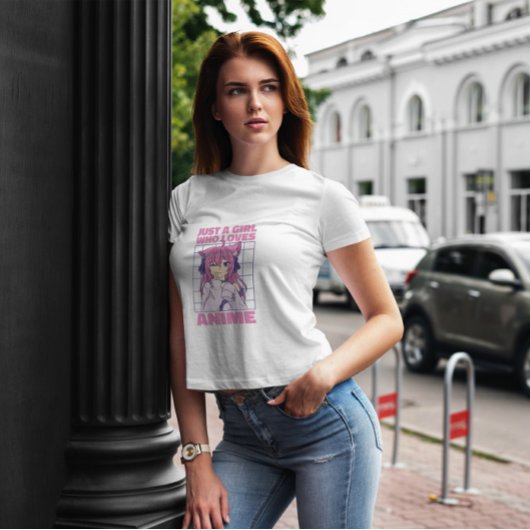 アニメが大好きな女の子引用文 Tシャツ