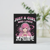 アニメが大好きな女の子 ポストカード (スタンド正面)