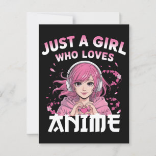 アニメが大好きな女の子 ポストカード