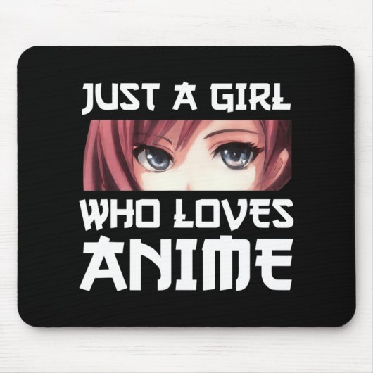 アニメが大好きな女の子 マウスパッド (正面)