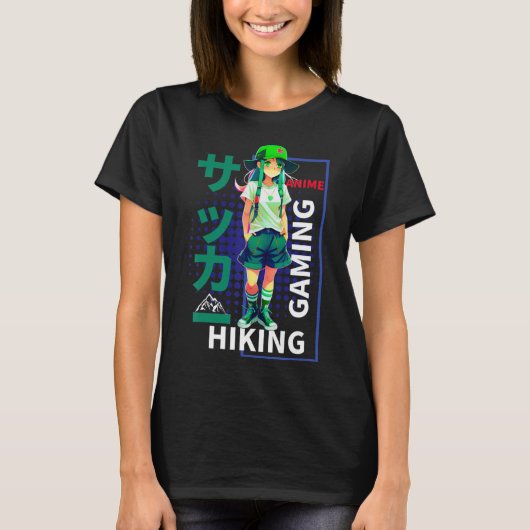アニメが好きな少女 Tシャツ (正面)