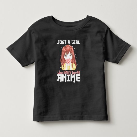 アニメが本当に大好きな女の子だけなんだ トドラーTシャツ (正面)
