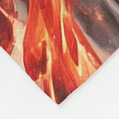 アニメが炎を駆り立て、嵐を受け入れカスタムる フリースブランケット (角)