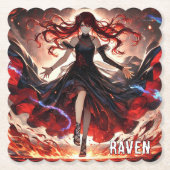 アニメが炎を駆り立て、嵐を受け入れカスタムる ペーパーコースター (正面)